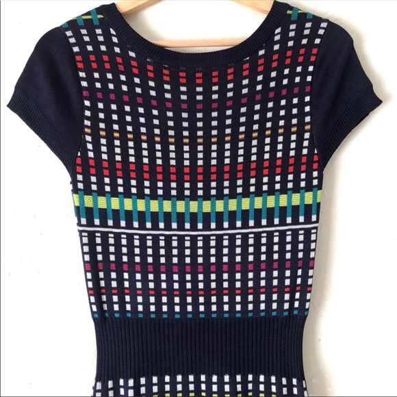 Laundry by Shelli Segal multi colored form fitting  knit dress in size Small - Picture 11 of 13